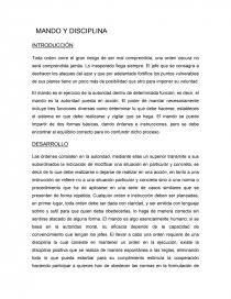 MANDO Y DISCIPLINA. Página 1