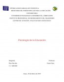IMPORTANCIA DE LA PSICOLOGIA DE LA EDUCACION PARA LA ENSEÑANZA Y EL APRENDIZAJE