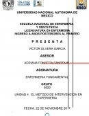 PROCESO DE ATENCIÓN A ENFERMERÍA El método de intervención en enfermería