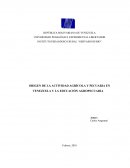 ORIGEN DE LA ACTIVIDAD AGRÍCOLA Y PECUARIA EN VENEZUELA Y LA EDUCACIÓN AGROPECUARIA