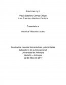 Informe de solubilidad 1 y 2. Química general