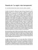 Reseña de “La región más transparente”