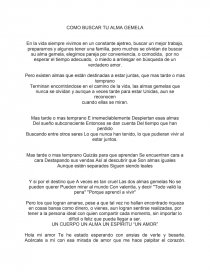 COMO BUSCAR TU ALMA GEMELA. Página 1