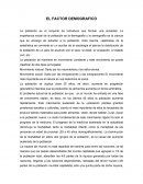 EL FACTOR DEMOGRAFICO