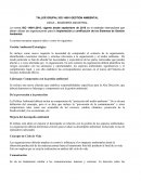 TALLER GRUPAL ISO 14001-GESTION AMBIENTAL
