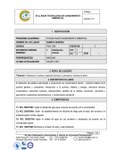 Profesional en Química o Ingeniería Química o Licenciado en Química y/o afines