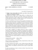 Un examen sobre Historia del Pensamiento Político