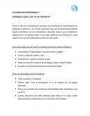 ACTIVIDAD DE APRENDIZAJE 1 EVIDENCIA: BLOG “LAS TIC EN CONTEXTO”