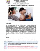 CURSO DE PREPARACIÓN PARA LA MATERNIDAD Y PATERNIDAD
