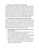 Describa como define Mario Bunge la epistemología