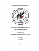 Proyecto Educativo Tecnología de la Informática y Comunicación en el aula