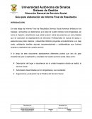 Informe Final de Resultados Servicio Social