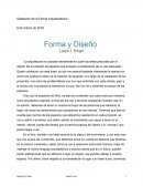 Forma y Diseño de la Gestación de la Forma Arquitectónica
