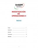 INVESTIGACIÓN DE OPERACIONES II