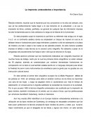 La imprenta antecedentes e importancia