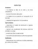 Caso Análisis Foda empresa