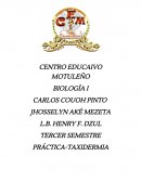 BIOLOGIA PRÁCTICA-TAXIDERMIA