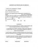 CONTRATO DE PRESTACION DE SERVICIO