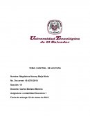Control de lectura de contabilidad Escriba los Estados financieros básicos