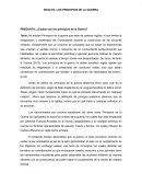 ENSAYO: LOS PRINCIPIOS DE LA GUERRA