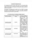 LOS MEDIOS PROMOCIONALES LA CLASIFICACIÓN DE LOS MEDIOS PROMOCIONALES