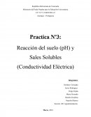 Practica Nº3: Reacción del suelo (pH) y Sales Solubles (Conductividad Eléctrica)