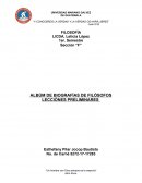 Albúm de biografías de filósofos