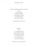 Problemas socioambientales que afectan a una comunidad.