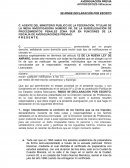 Declaración ante agente del ministerio publico