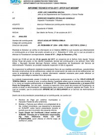 INFORME TECNICO DE PERD. Página 1