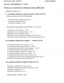 La conducta cristiana en la aflicción