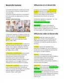 Desarrollo humano. Influencias en el desarrollo