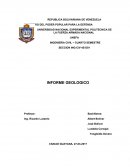 INFORME GEOLOGICO. OBJETIVO GENERAL OBJETIVOS ESPECIFICOS Y METODOLOGIA