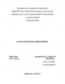 PLAN DE GESTIÓN DEL PRIMER MOMENTO