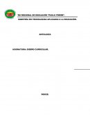 DISEÑO CURRICULAR ANTOLOGÍA