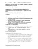 EL DERECHO, LA NORMA JURÍDICA Y LAS FUENTES DEL DERECHO