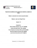 Reporte de resultados de las prácticas de medición y registro de datos