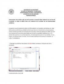 ESTADÍSTICA EN LOS NEGOCIOS. Página 1