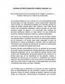 CADENA DE RESTAURANTES COMIDA CHAPINA, S.A.