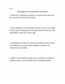 Apartados a y b Estrategias de manipulación de medios