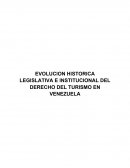 CUADRO COMPARATIVO DE LA EVOLUCION LEGISLATIVA E INSTITUCIONAL DEL DERECHO DEL TURISMO EN VENEZUELA