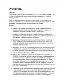 Proteinas ¿Qué son?