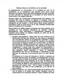 Dilemas éticos en la familia y en la sociedad