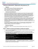 Práctica de laboratorio: Exploración del protocolo FTP