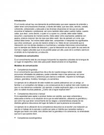 Modelos de comunicación. Competencia comunicativa. Página 1