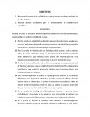 Informe Identificación de Carbohidratos