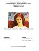 ANALISIS LITERARIO DE ANA ISABEL, UNA NIÑA DECENTE
