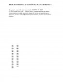 EJERCICIO FEEDBACK. GESTIÓN DEL MANTENIMIENTO I
