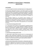 DESARROLLO PSICOLÓGICO Y PROCESOS EDUCATIVOS
