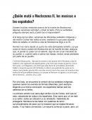 ¿Quién mató a Moctezuma II, los mexicas o los españoles?